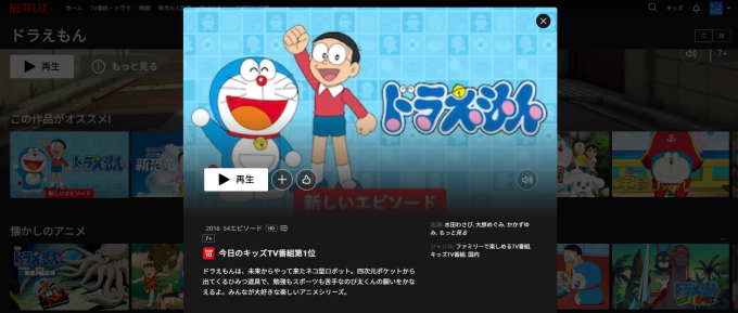 Netflix配信終了ドラえもん
