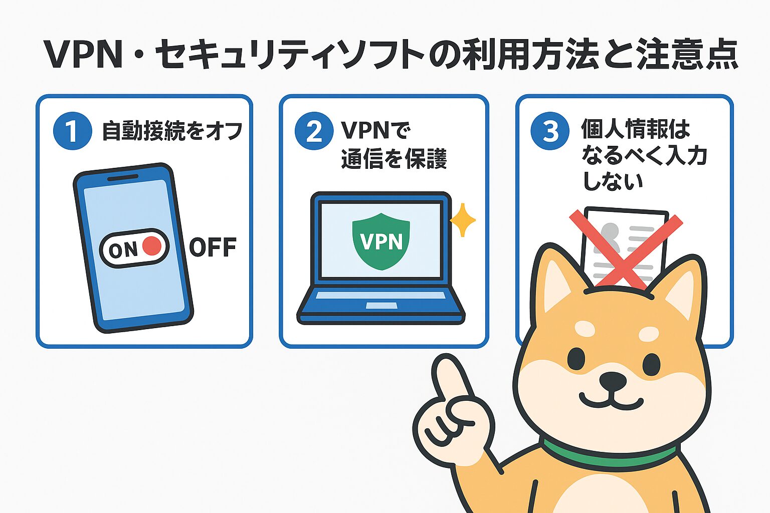 VPN・セキュリティソフトの利用方法と注意点の図解