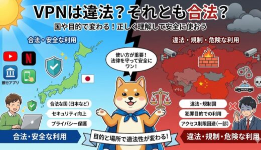 VPNは違法?日本と海外の規制を解説
