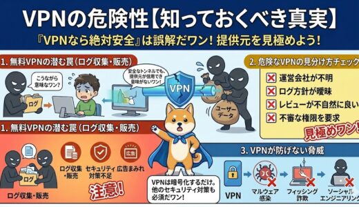 VPNアプリの危険性とは？無料は安全か解説