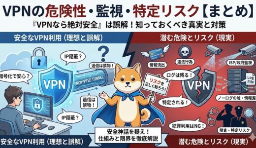 VPNの危険性とは？監視・特定リスクを解説