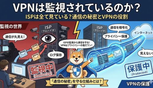 VPNは監視されている?会社やISPはどこまで見える