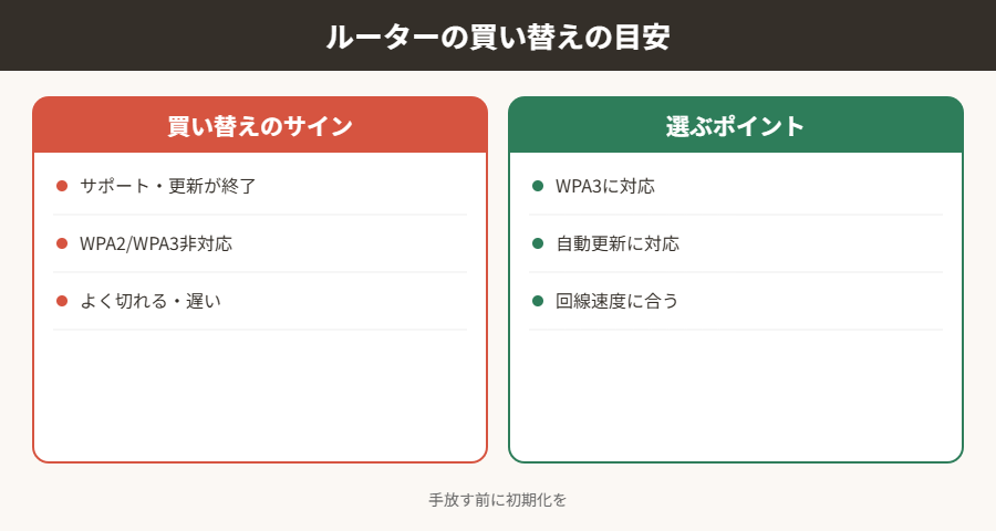 ルーターの買い替えの目安