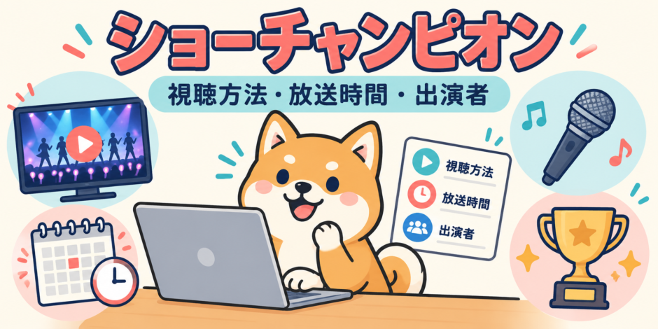 ショーチャンピオンの視聴方法・放送時間・出演者の確認ガイド