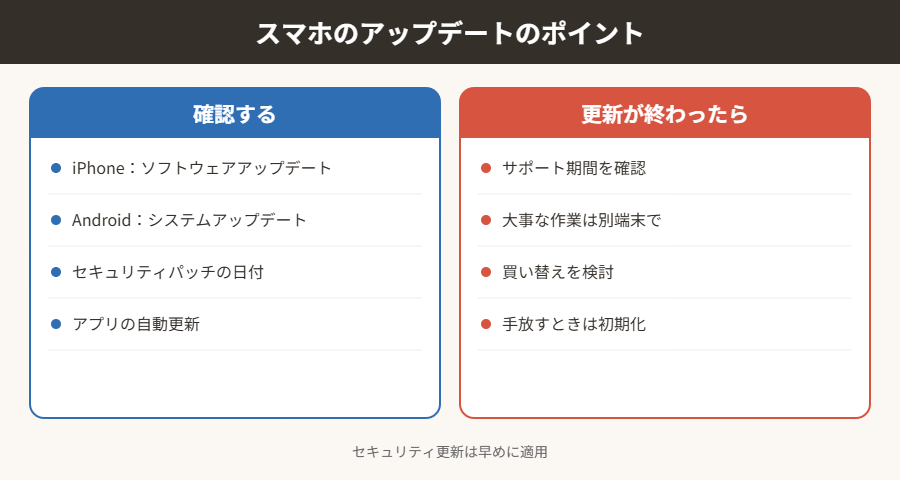 スマホのアップデートのポイント